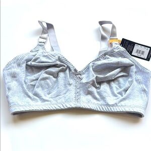 NWT Bali Gray Cotton Cool Comfort Classic Support Bra size 42 DD